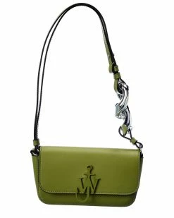 JW Anderson Anchor Plaque Leather Shoulder Bag Women Shoulder Bags