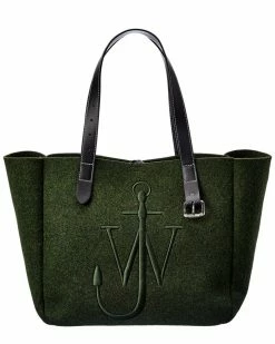 JW Anderson Belt Felt & Leather Tote Women Totes