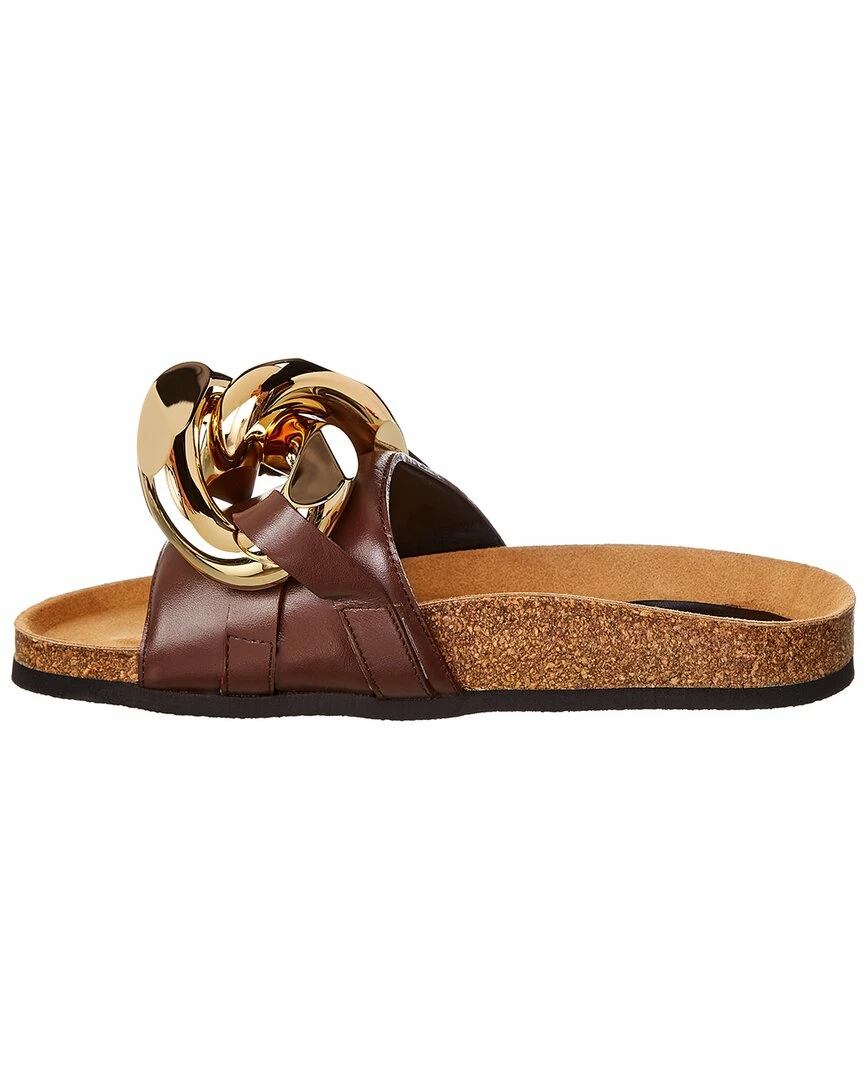 JW Anderson Chain Leather Slide Women Slides & Mules - Image 2