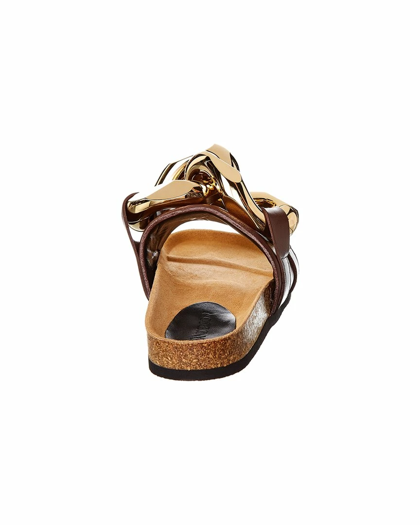 JW Anderson Chain Leather Slide Women Slides & Mules - Image 3