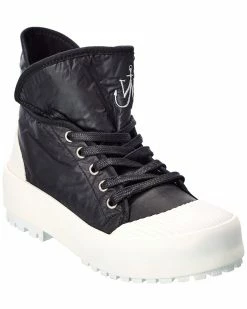 JW Anderson Two-Tone Nylon High-Top Sneaker Women Fashion Sneakers