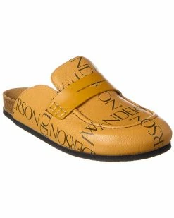JW Anderson Logo Leather Mule Women Slides & Mules
