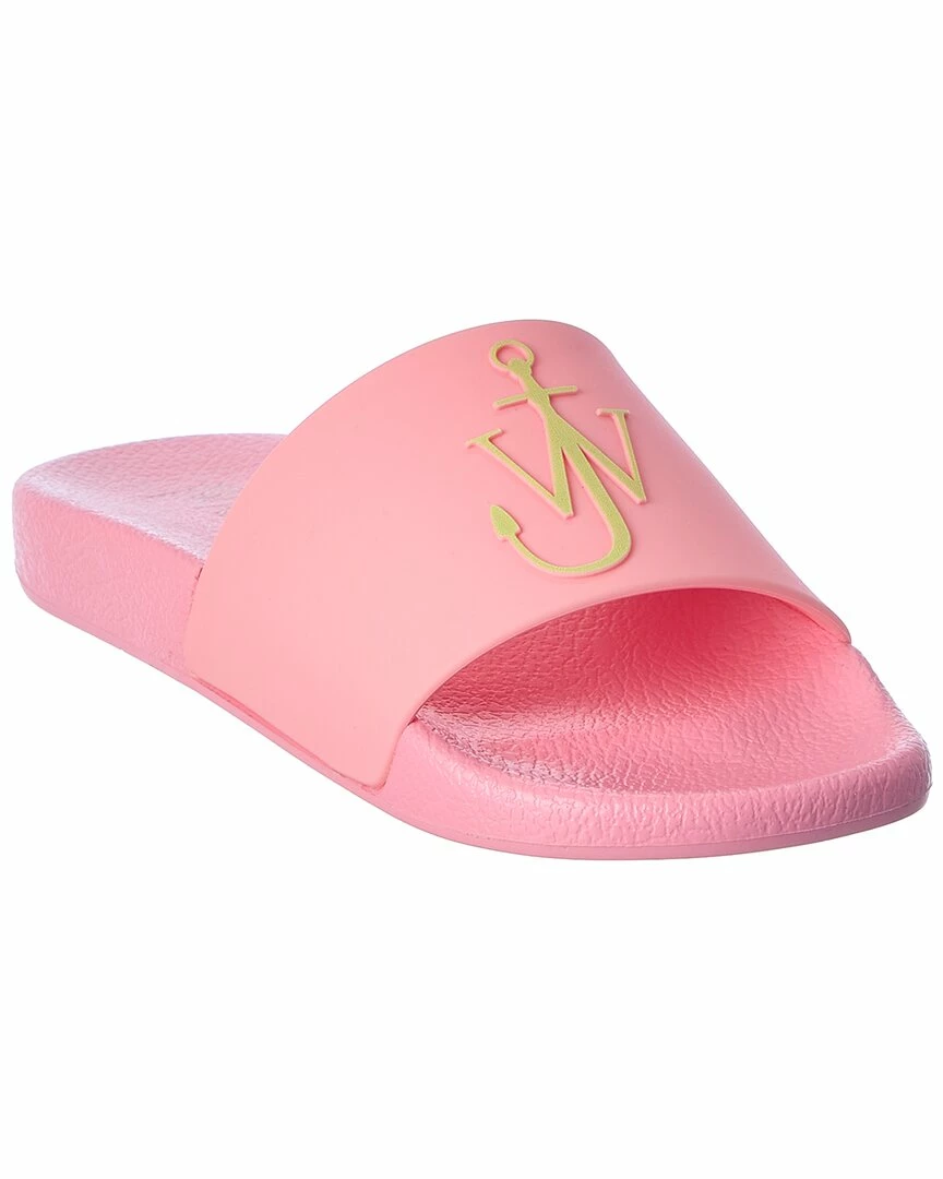 JW Anderson Anchor Logo Rubber Slide Women Flat Sandals