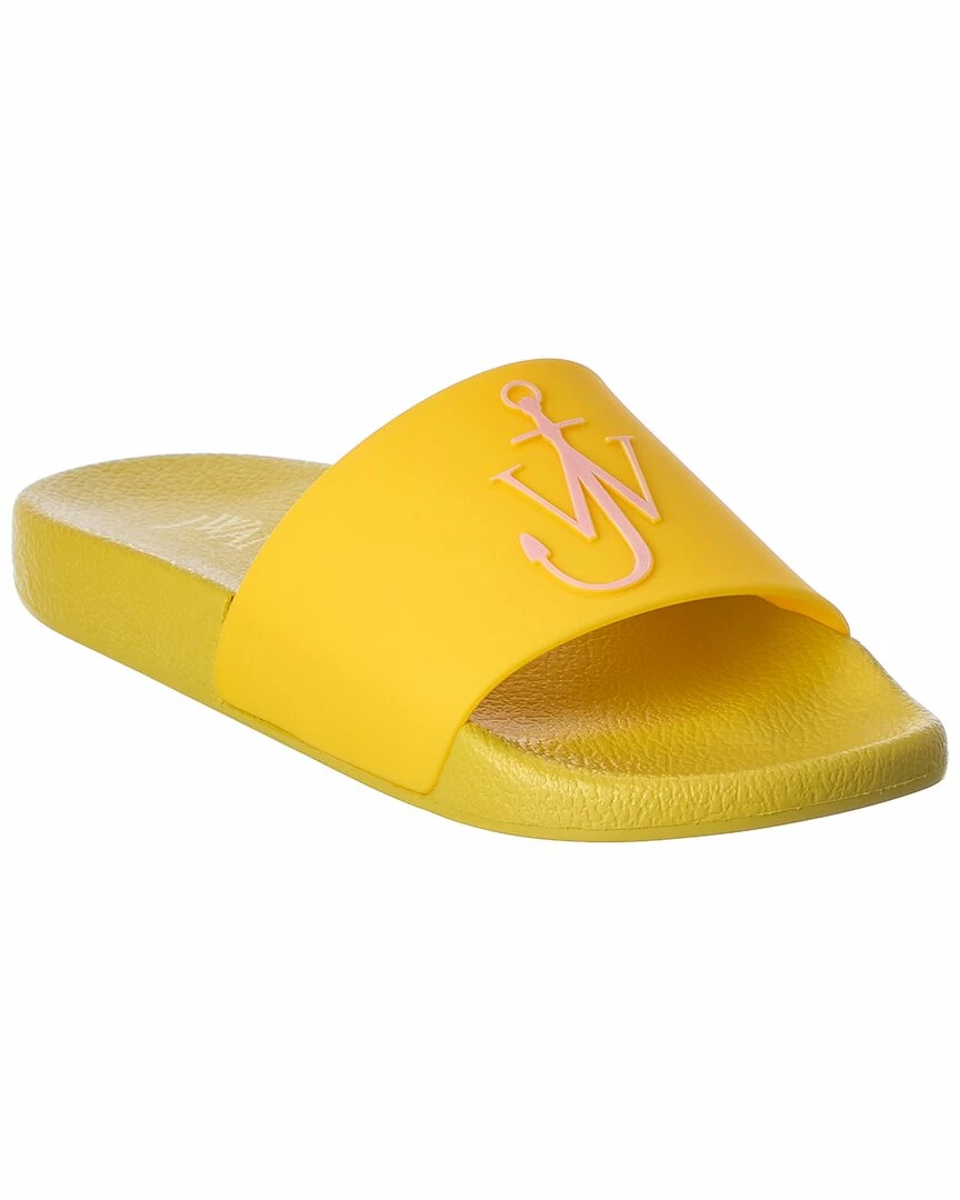 JW Anderson Anchor Logo Rubber Slide Women Flat Sandals