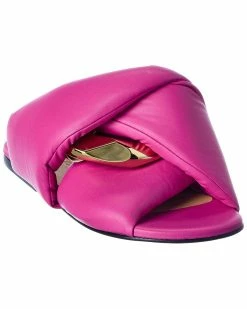 JW Anderson Chain Leather Sandal Women Flat Sandals