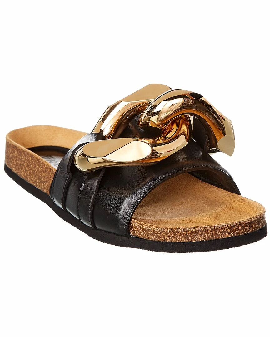 JW Anderson Chain Leather Sandal Women Flat Sandals