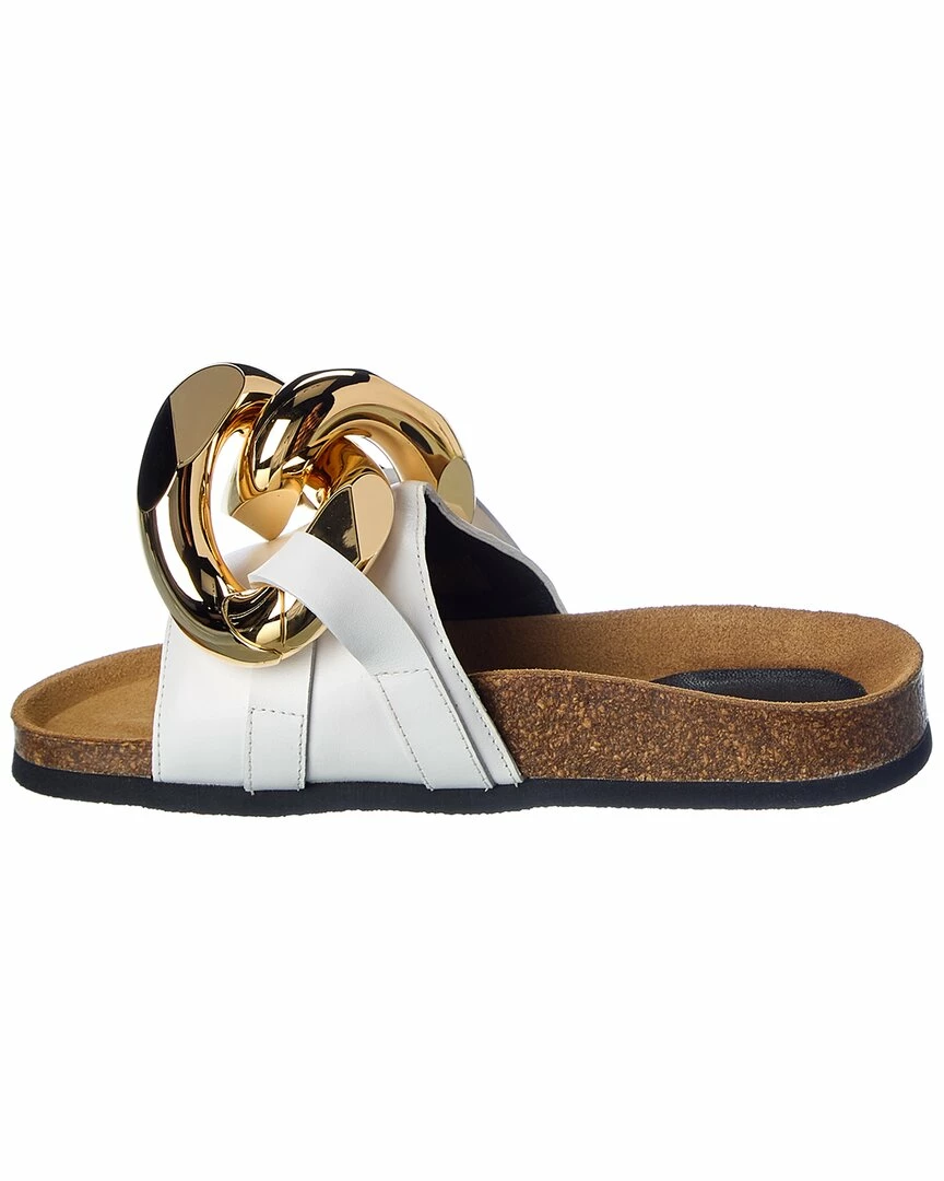 JW Anderson Chain Leather Sandal Women Flat Sandals - Image 2