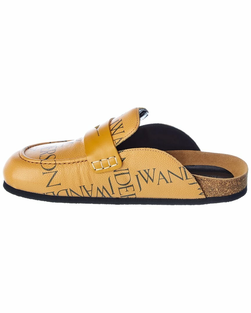 JW Anderson Grid Print Leather Mule Women Slides & Mules - Image 2