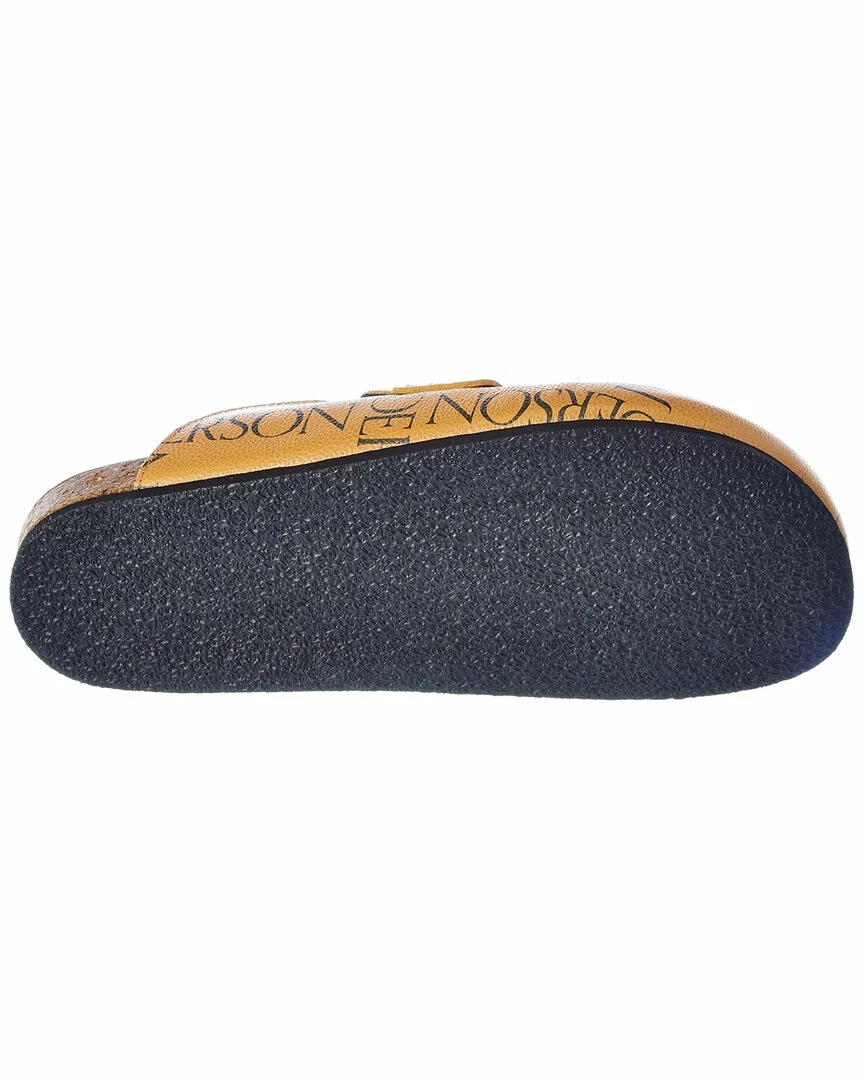 JW Anderson Grid Print Leather Mule Women Slides & Mules - Image 4