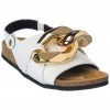 JW Anderson Chain Leather Sandal Women Flat Sandals