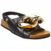 JW Anderson Chain Leather Sandal Women Flat Sandals