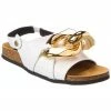 JW Anderson Chain Leather Sandal Women Flat Sandals