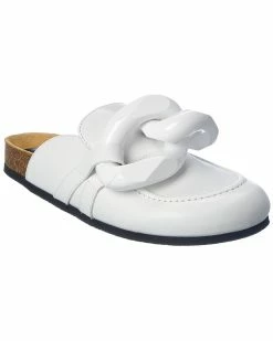 JW Anderson Chain Leather Mule Women Slides & Mules