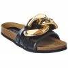 JW Anderson Chain Leather Sandal Women Flat Sandals
