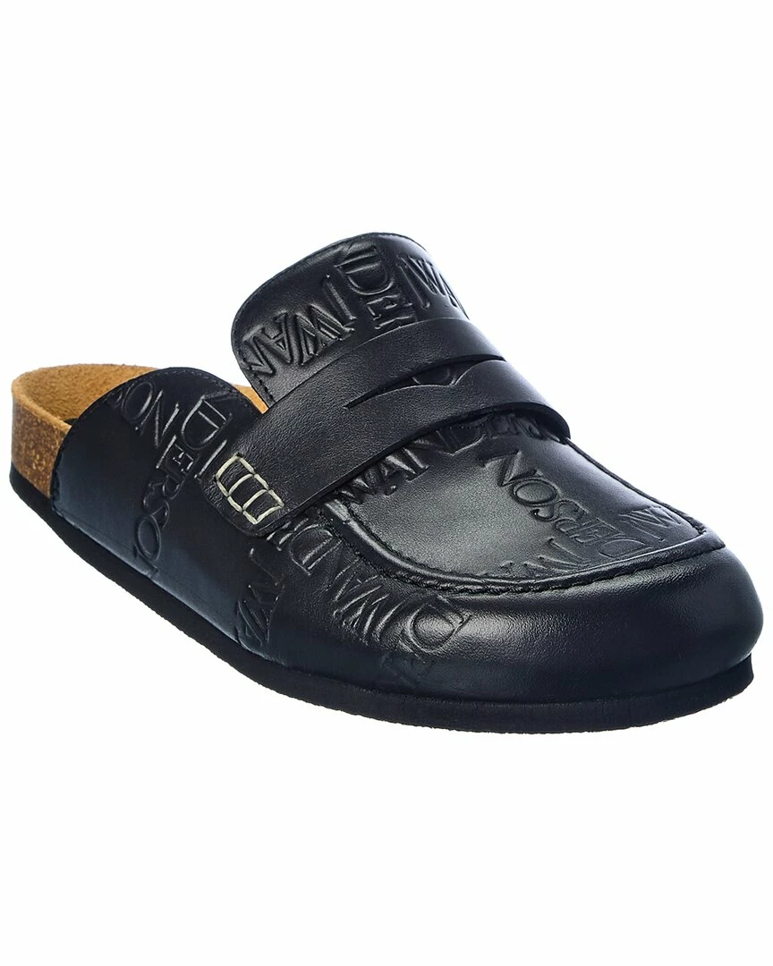 JW Anderson Logo Leather Mule Women Slides & Mules