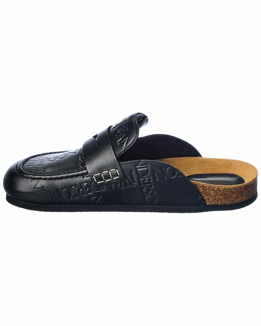 JW Anderson Logo Leather Mule Women Slides & Mules - Image 2