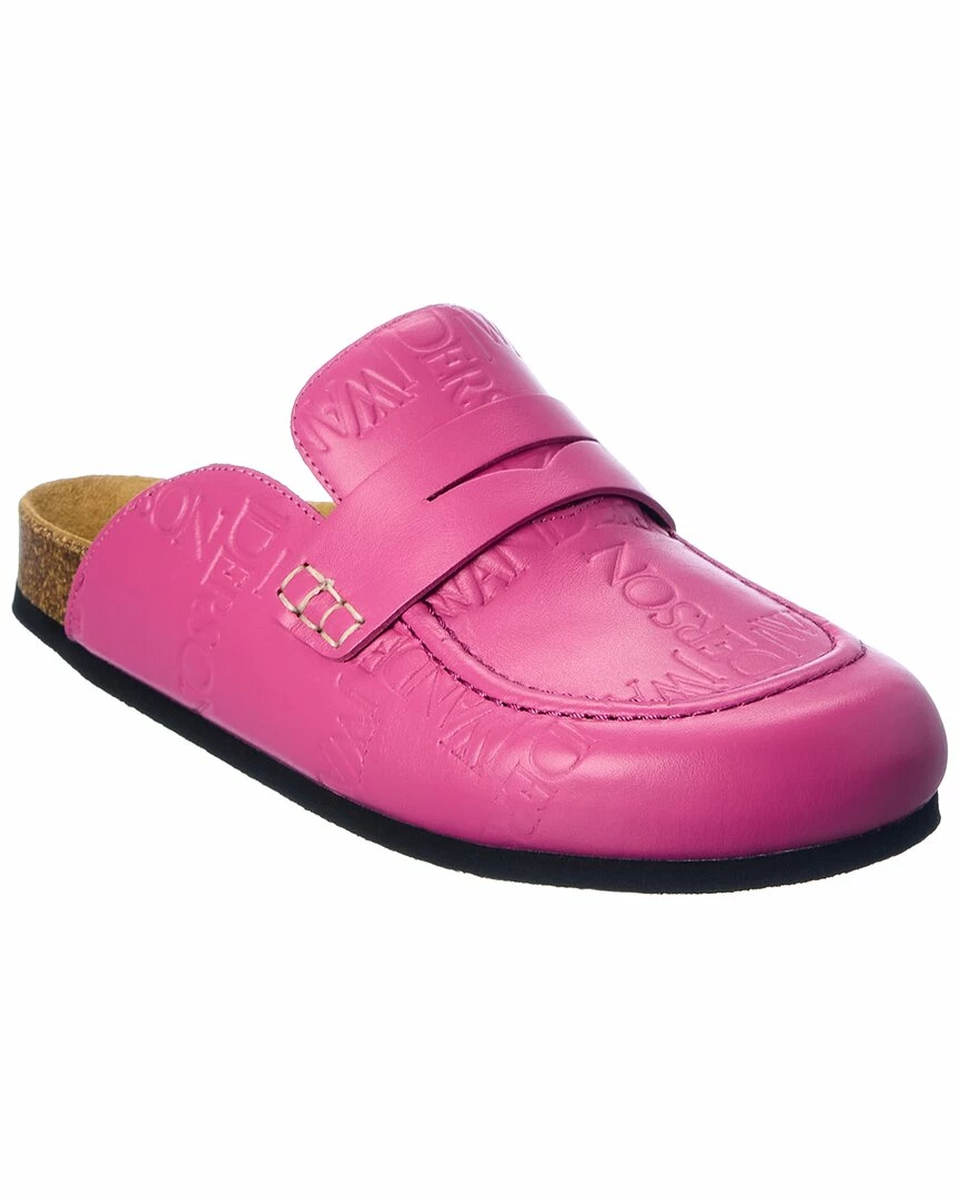 JW Anderson Logo Leather Mule Women Slides & Mules
