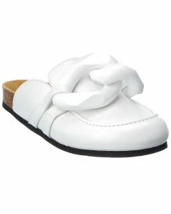 JW Anderson Chain Leather Mule Women Slides & Mules
