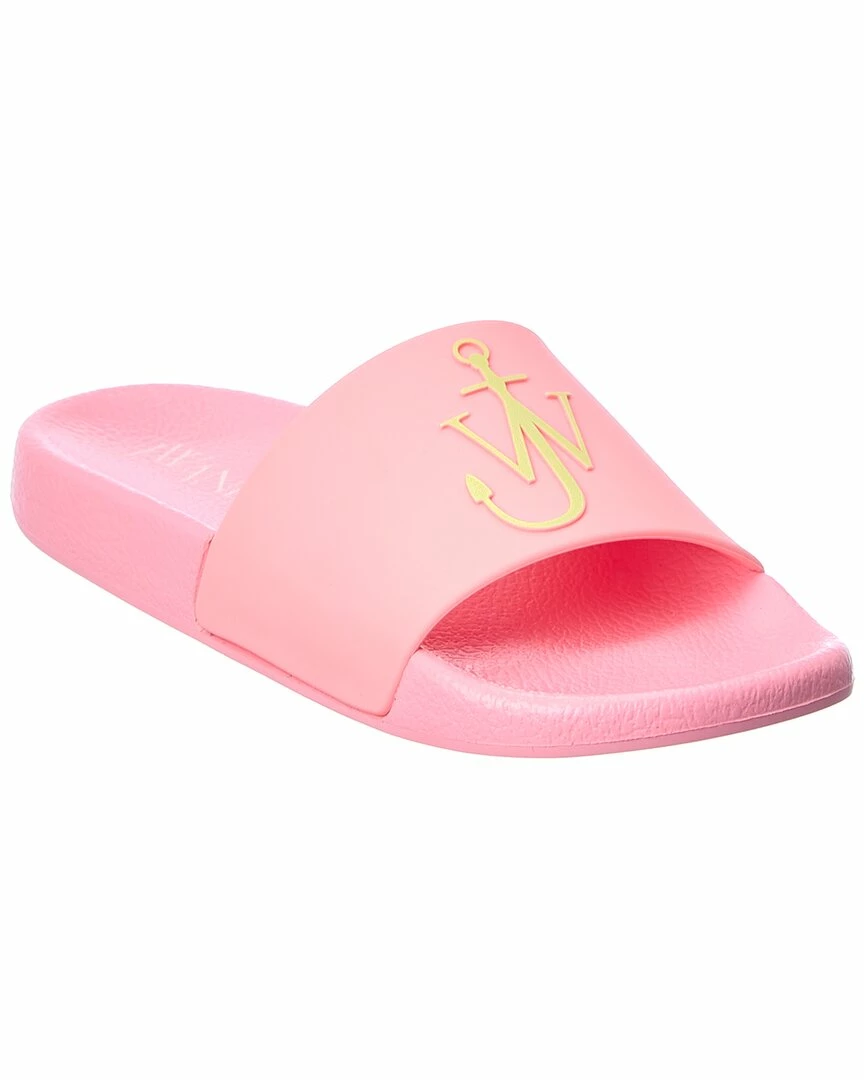 JW Anderson Anchor Logo Rubber Slide Women Flats