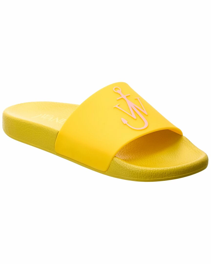 JW Anderson Anchor Logo Rubber Slide Women Flat Sandals