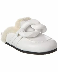 JW Anderson Chain Leather Mule Women Slides & Mules