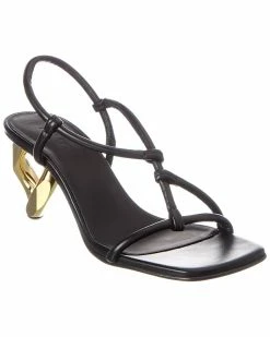 JW Anderson Chain Leather Sandal Women Heeled Sandals
