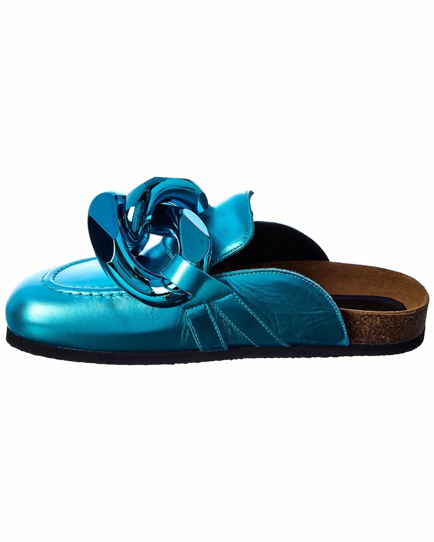 JW Anderson Chain Leather Mule Women Flats - Image 2