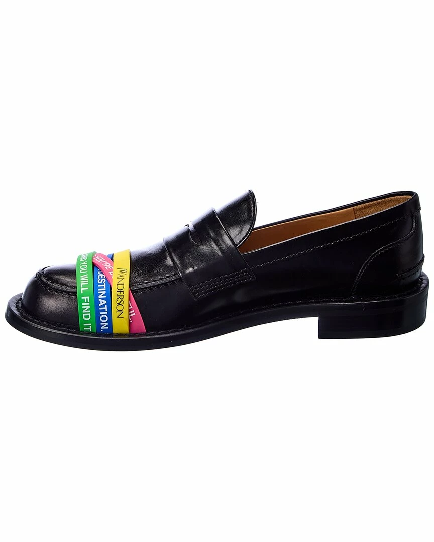 JW Anderson Elastic Straps Leather Loafer Women Flats - Image 2