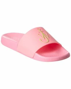 JW Anderson Anchor Logo Rubber Slide Women Flat Sandals