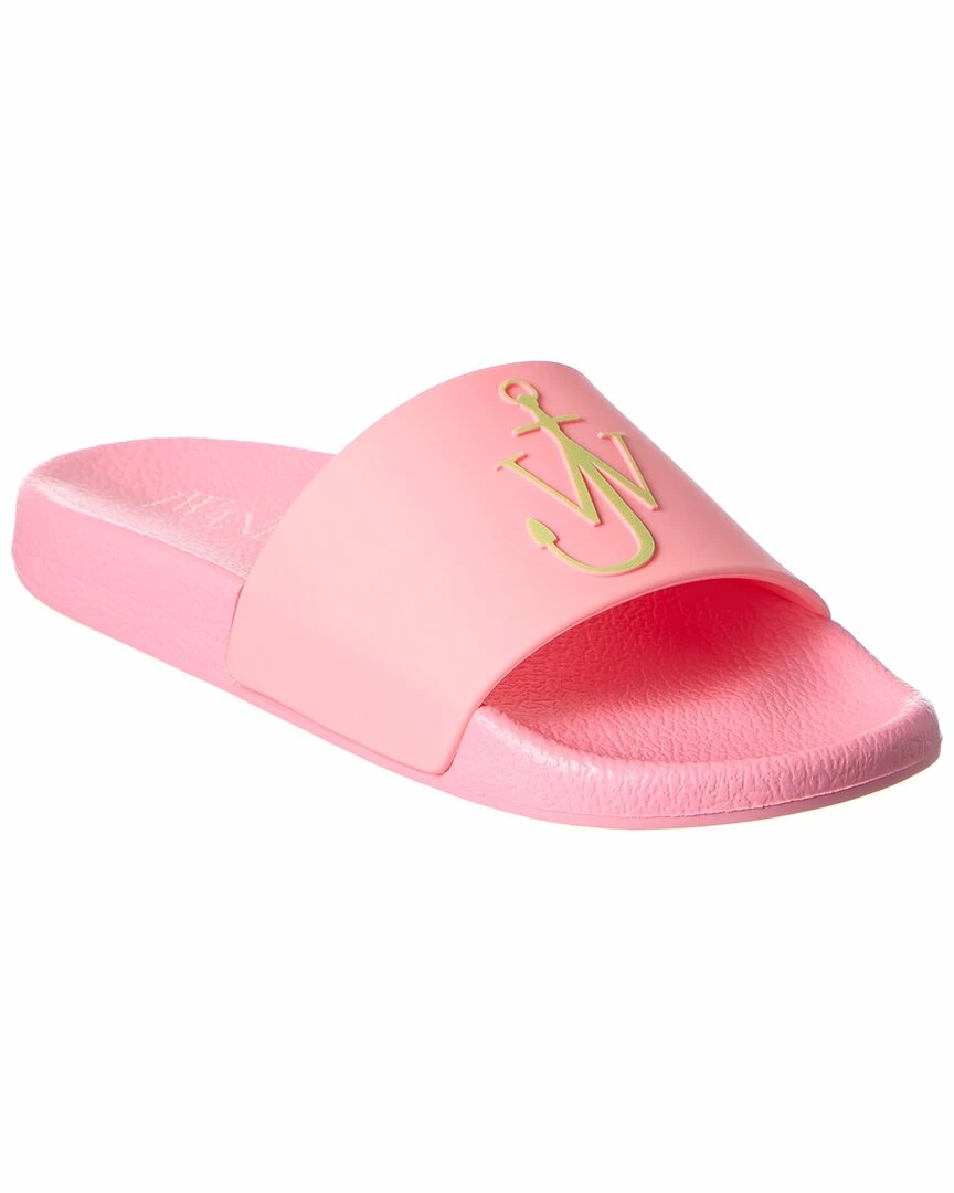 JW Anderson Anchor Logo Rubber Slide Women Flat Sandals