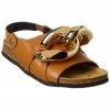 JW Anderson Chain Leather Sandal Women Flat Sandals